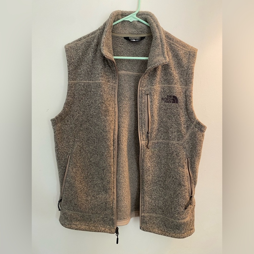 The North Face, Mens Vest, Size Medium, Tan. Used Like New.